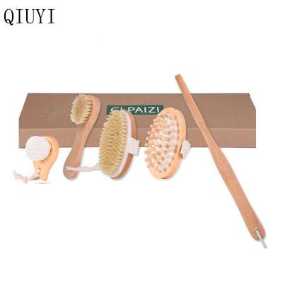 Factory OEM wet and dry bamboo body brush